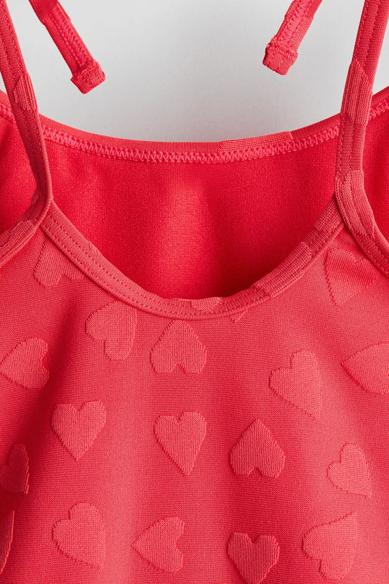 H&M Texture-pattern swimsuit